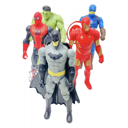 Spiderman Hulk Kaptan Amerika Batman Ironman 17cm. Işıklı Fi...