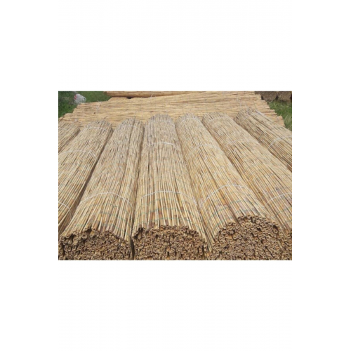 Bambu Çit Kamış Çit Doğal Bambu Çit Rulo+(1x6 M)eni 1 Metre- Uzunluk 6 Metre