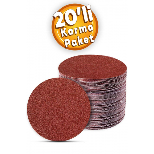 20 Adet Cırt Zımpara Kağıdı Spiral Avuç Taşlama 115 Mm (KARM...