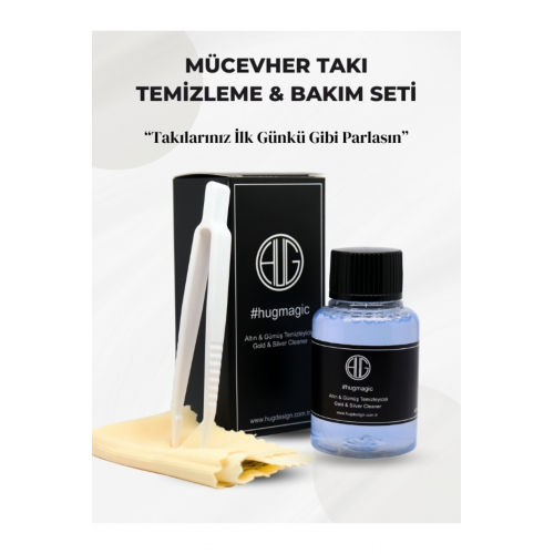 Altın, Gümüş, Çelik Takı Temizleme Ve Parlatma Bakım Seti 60ml.