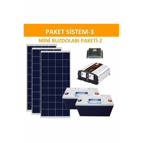 Mini Bağ Evi Solar Paketi 1200w Inverter 170w Güneş Paneli Paket 3