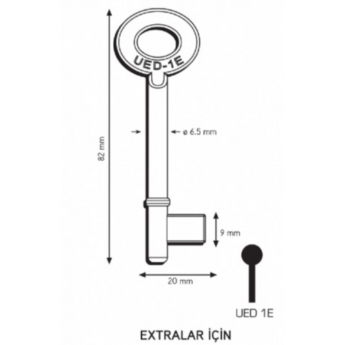 Maymuncuk Oda Kapısı Anahtarı Her Kilidi Açan Anahtarlar-2 Adet - 11mm-13 Mm