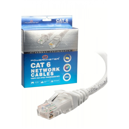 20 Metrelik Cat6 Lan Fabrikasyon Internet Data Kablosu(ETHER...