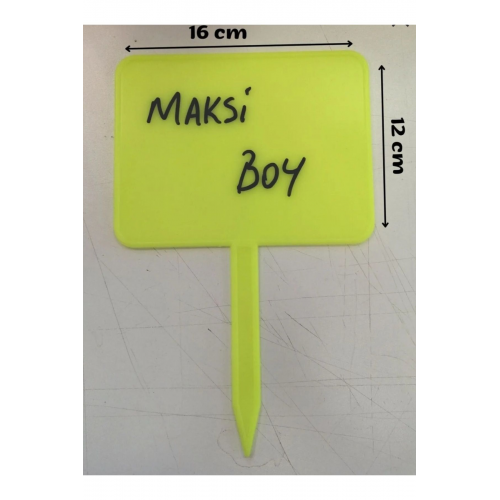 20 Li Büyük Boy Sarı Bakliyat Manav Pazarcı Etiketliği