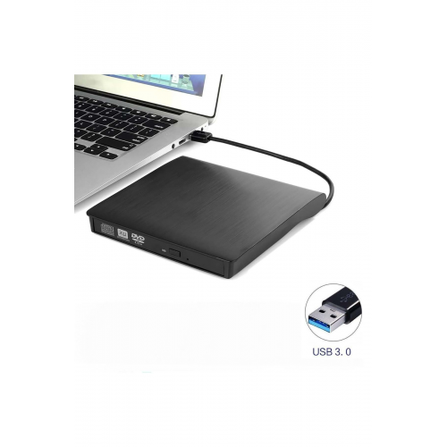 USB 3.0 Taşınabilir CD DVD Yazıcı Okuyucu Windows Mac Dizüst...