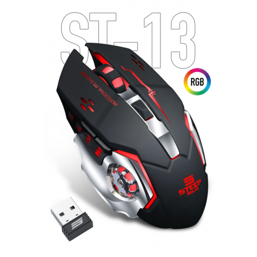 ST-13S Kablolusuz - Wiriless Şarjlı RGB Gaming Oyuncu Mouse...