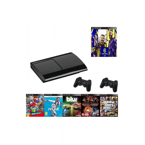 Playstation 3 Slim Kasa 500 gb 2 Kollu 200 Oyunlu Yenilenmiş Garantili Dreamland