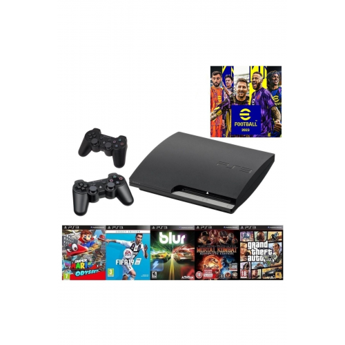 Ps3 500 Gb Slim Kasa Makina 2 Kol 40 Kaliteli Oyunlar