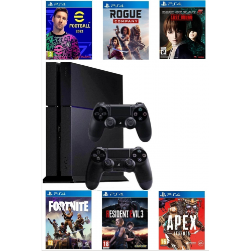 Playstation 4 Fat Kasa 500 gb +Yenilenmiş + 2. Ps4 Kol + 10 Dijital Oyun