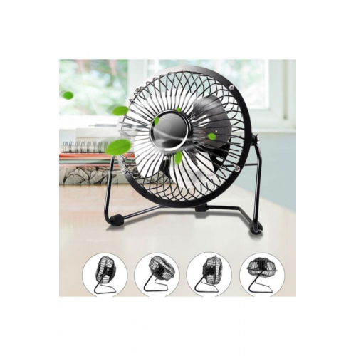 Soğutucu Serinletici Pervaneli Masaüstü Küçük Ayaklı Vantilatör Klima Usb Fan Metal Fan