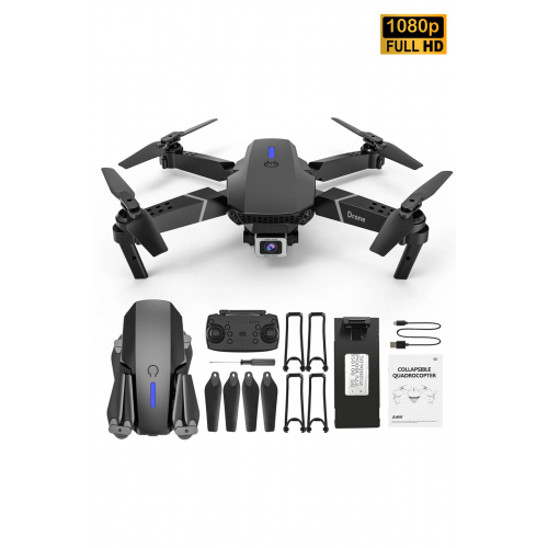 E88 Sirius Takla Atabilen Havada Sabit Kalabilen Katlanabilir Taşıma Çantalı HD Kameralı Drone