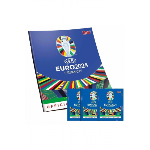 UEFA Euro 2024 Almanya Çıkartma Albümü ve 3 Paket Sticker...