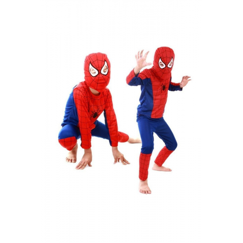 Spiderman Kostüm - Örümcek Adam Çocuk Kostümü - Maskeli Örüm...