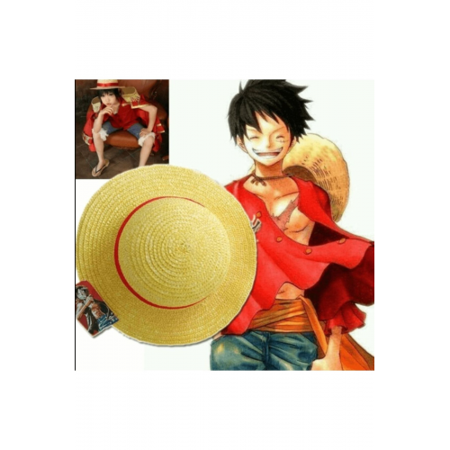 One Piece Cosplay - Luffy Hasır Şapkası