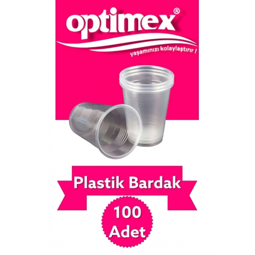 Plastik Büyük Bardak 100 Adet