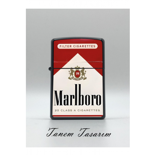 Marlboro - Benzinli Metal Çakmak Uv Baskı