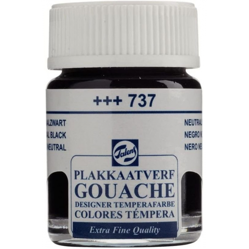 Gouache Jar 16ml Guaj Boya Neutral Black / 737