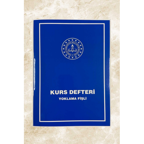 Kurs Defteri 8 Dersli Yoklama Fişli 31x22 Cm