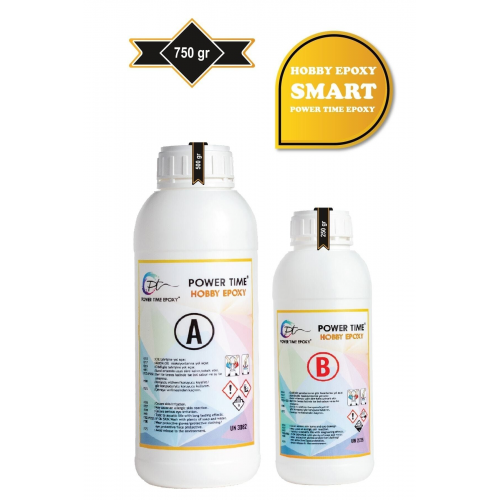 750 Gram Hobby Epoxy Smart/ Şeffaf Epoksi Reçine Ince Döküm...