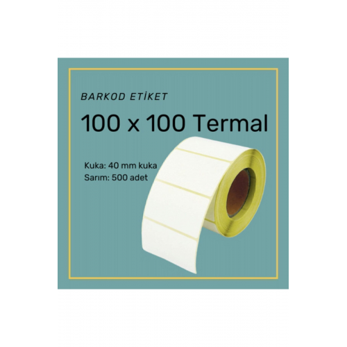 100x100 Termal Barkod Etiket Koli Etiketi (500 SARIM) Kargo ...