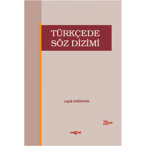 9789753382793 Türkçede Söz Dizimi -leyla Karahan