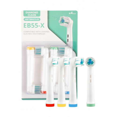 4lü Diamond Cleaning Eb55-x Oral-b Şarjlı Ve Pilli Diş Fırça...