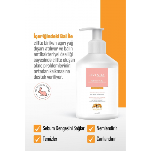 Acne Care Yüz Yıkama Jeli Akneli Ciltler 250 ml Nemlendirme ...