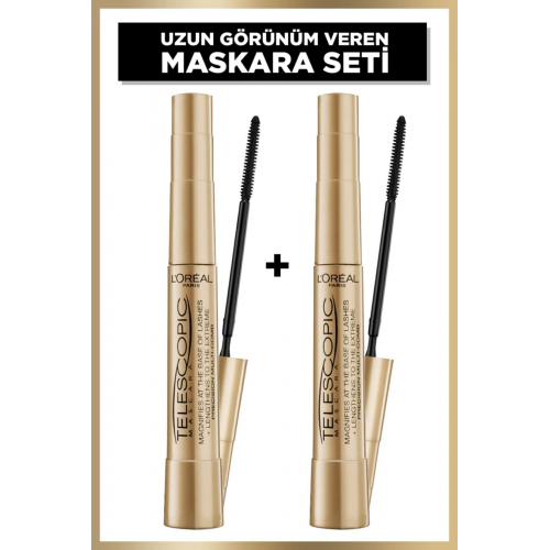 Telescopic Siyah Maskara 2'li Set