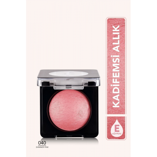 Işıltılı Fırınlanmış Allık - Baked Blush-on - 040 Shimmer Pink - 8682536051415