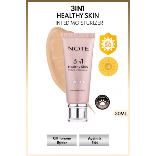 3 In 1 Healthy Skin Tinted Moisturizer 50 Spf Renk Ton Eşitl...