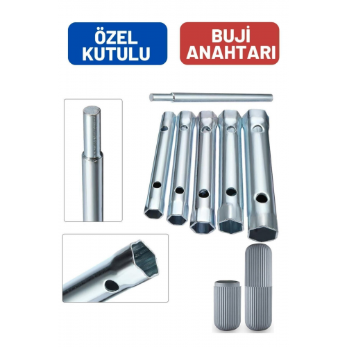 Lacrosse Torklu 5 Ebat Buji Sökme Takma Anahtarı Kutulu Set 428896