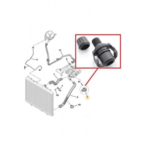 Termostat Körleme Tapası 206-207-208-301-407-308-508-2008-3008-5008