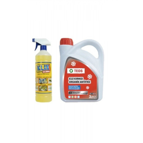 Teos G12++ Kırmızı Organik Süper -40 Antifriz 3 Litre + Colo...