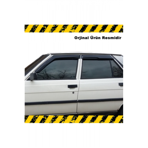 Renault 9 Broadway Piano Black Mügen Cam Rüzgarlığı 4 Lü Set